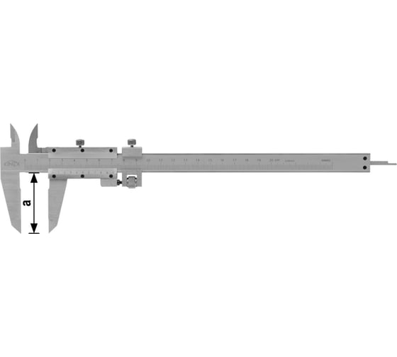 Штангенциркуль Kinex (K-MET) 200/50 мм, 0,02 мм 6002