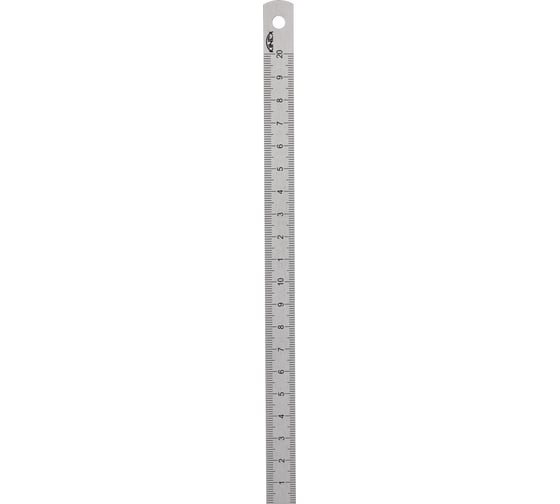 Стальная линейка Kinex (K-MET) 200х13х0,5 мм, шкала 1 мм 1022-1