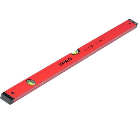 Алюминиевый уровень PRO 600 с 2 магнитами, красный, 120 см A3-120