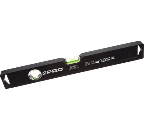 Строительный алюминиевый уровень PRO 600, черный, 40 см AD-040