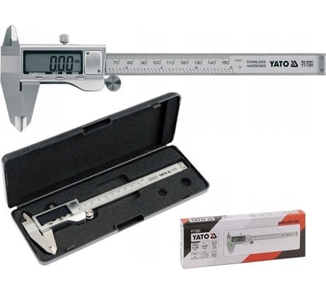 Штангенциркуль YATO электронный 150мм/0,02мм YT-7201 37157201 092 1