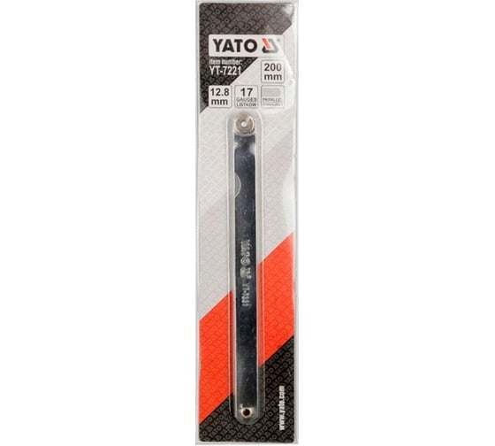 Измерительные щупы YATO 200мм 17шт. 0,02-1мм YT-7221