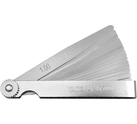 Измерительные щупы YATO 100мм 17шт. 0,02-1мм YT-7220 37147220 092 1