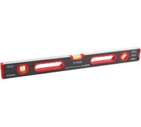 Уровень PROLINE 800мм, 3-х глазковый, серо-красный, 2 ручки 15078