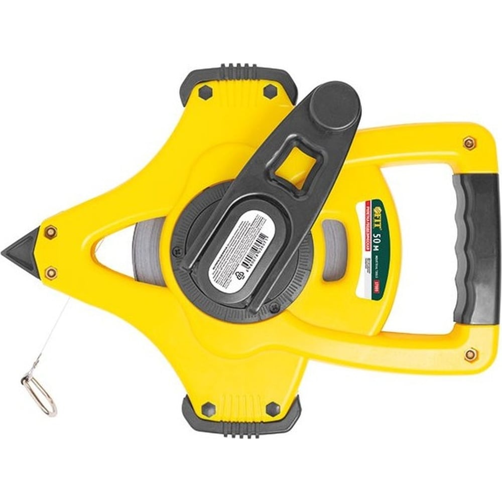 Геодезическая рулетка FIT стальная лента, открытый пластиковый корпус ...