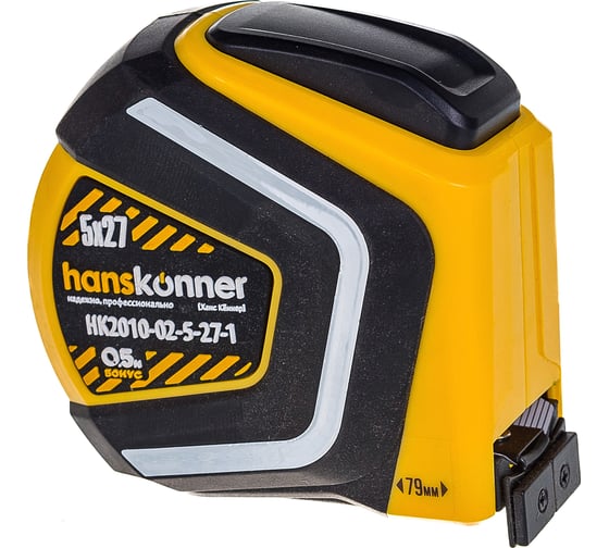 Рулетка Hanskonner 5x27+0,5м HK2010-02-5-27-1