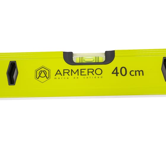Алюминиевый уровень ARMERO 40 см., 3 глазка, магнит A136/040