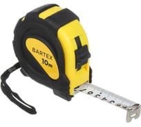 Рулетка BARTEX 10 м, обрезиненный пластик, 25 мм, с фиксатором 142878