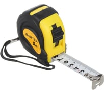 Рулетка BARTEX 5 м, обрезиненный пластик, 25 мм, с фиксатором 310325