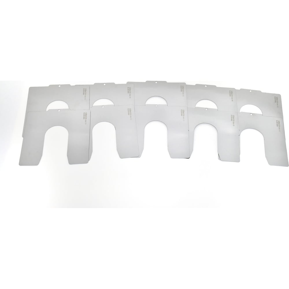 Набор центровочных пластин КСИЗ 100x100 паз 32 мм, 70 штук, (0.05; 0,10 ...