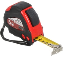 Рулетка BARTEX 5 м, обрезиненный пластик, магнитная, 25 мм, с автостопом, + 2 кнопки 158203