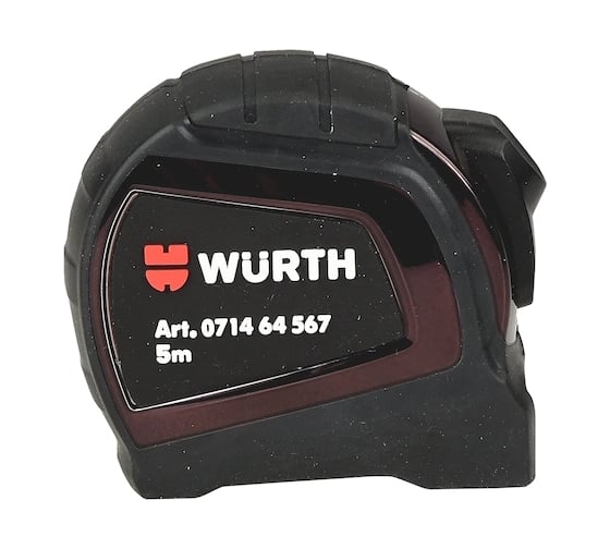 Карманная рулетка WURTH 25 мм., L=5 м. 071464 567 1
