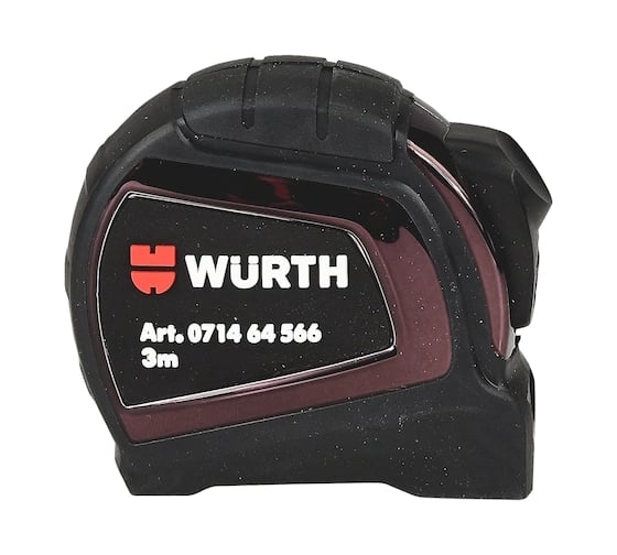 Карманная рулетка WURTH 16 мм., L=3 м. 071464 566 1
