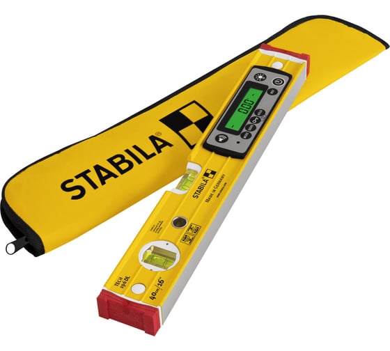 Уровень STABILA tech 196 dl, 40см (ip 67, 1верт.,1гориз., 2 жк диспл.,точн. 0,5 мм/м), шт 19830