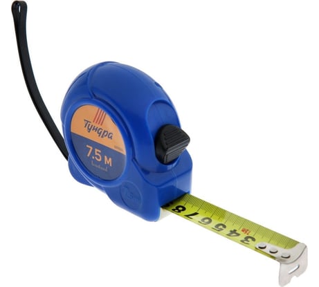 Рулетка ТУНДРА пластиковый корпус, 7.5 м, 25 мм 881686