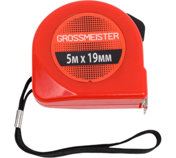 Рулетка GROSSMEISTER пластиковый корпус 5м*19мм 009001002