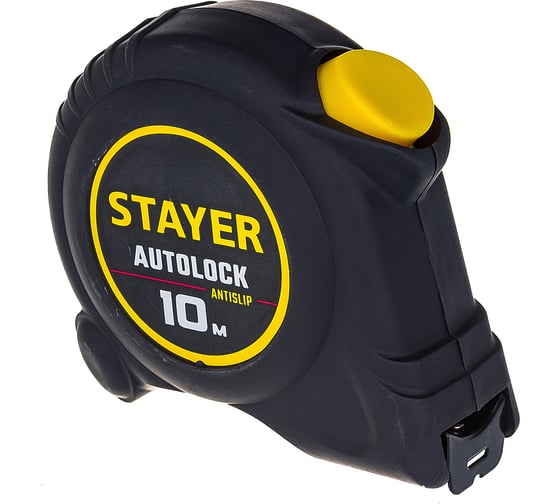 Рулетка с автостопом Stayer AutoLock 10м / 25мм 2-34126-10-25