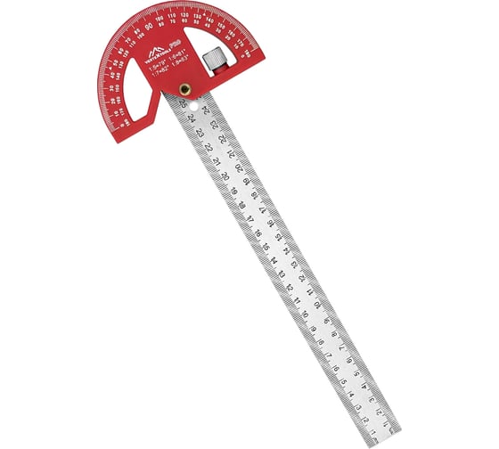 Разметочная линейка vertextools Profi 7 в 1 300x25 мм, inox+пластик pa66 толщина 1,7 мм 3046-5