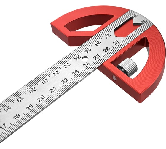 Разметочная линейка vertextools Profi 7 в 1 300x25 мм, inox+al толщина 1,7 мм 3046-6
