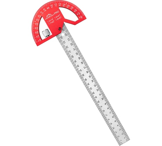 Разметочная линейка vertextools Profi 7 в 1 300x25 мм, inox+al толщина 1,7 мм 3046-6