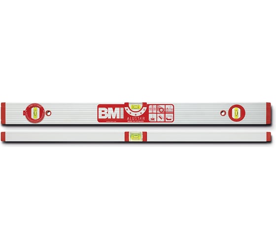 Пузырьковый уровень BMI ALUSTAR 80cm 691080W