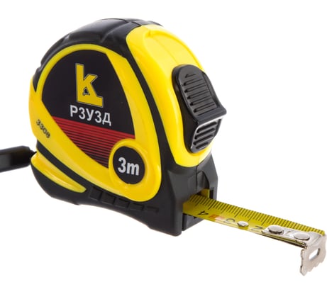 Рулетка КАЛИБРОН 3м Р3УЗД обрез. ГРСИ № 71665-18 с поверкой 747494