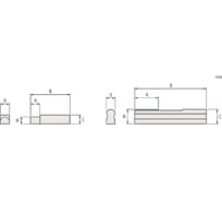 Измерительные губки MITUTOYO 5 mm, 516 пара 619011