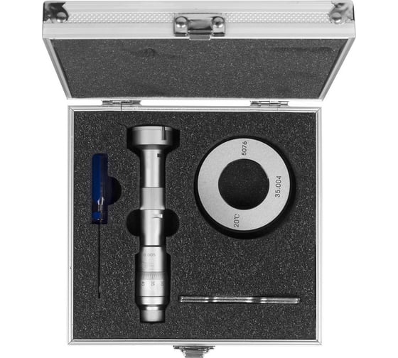 Микрометрический нутромер Micron 3-точечный, 30-35, 0,005, у/к МИК 61232