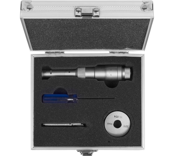 Микрометрический нутромер Micron 3-точечный, 11-14, 0,005, у/к МИК 61227