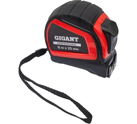 Рулетка Gigant Professional с автостопом 8м 25мм GPGW-04