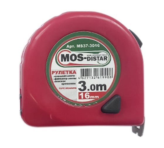 Рулетка МОS-DISTAR MS37 3м х 16 мм MS37-3016