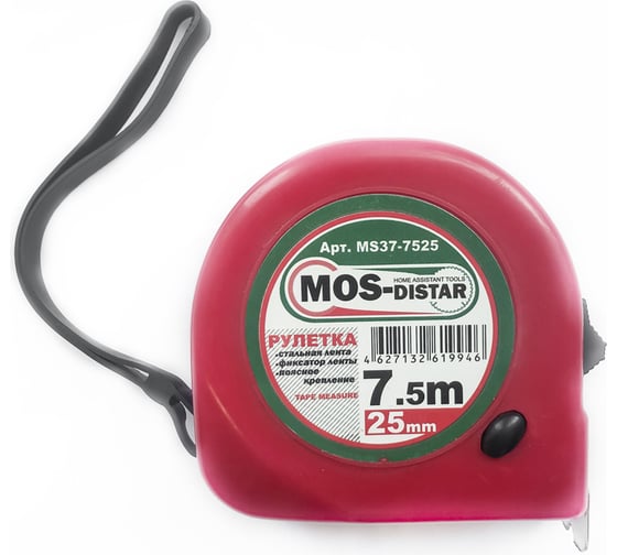 Рулетка МОS-DISTAR MS37 7,5м х 25 мм MS37-7525