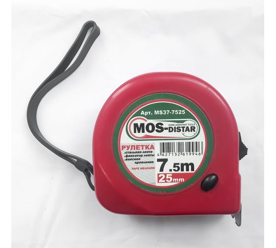Рулетка МОS-DISTAR MS37 7,5м х 25 мм MS37-7525