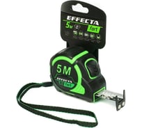 Рулетка EFFECTA Fort 5 м, 25 мм, магнит, автостоп, нейлоновая лента с 2-сторонней шкалой 581525