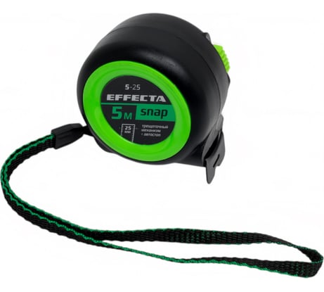 Рулетка EFFECTA SNAP автостоп, 5 м, 25 мм 560525
