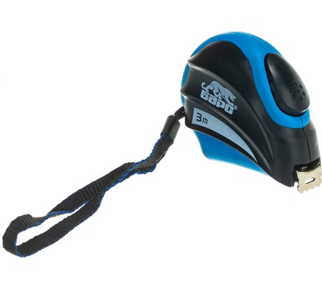 Рулетка БАРС Полимер, 3 м x 16 мм, автоматическая фиксация, эргономичная форма 32501