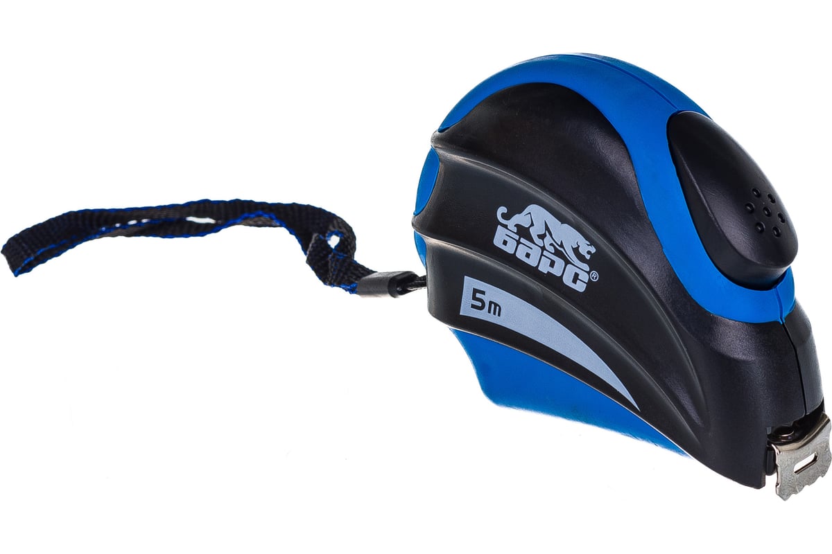 Рулетка Барс Полимер 5 м автоматическая фиксация эргономичная форма ...