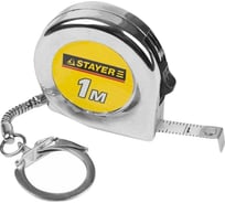 Рулетка-брелок STAYER Standard Mini цвет хромовый 1 м 34140-1_z01