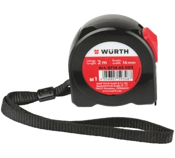 Рулетка Wurth POKT 1C PT18 W16MM L2M 071465 002961 10 1