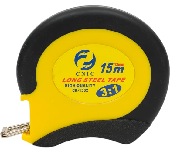 Рулетка CNIC CR-002 1502 15 метров, 13 мм, обрезиненная 33614