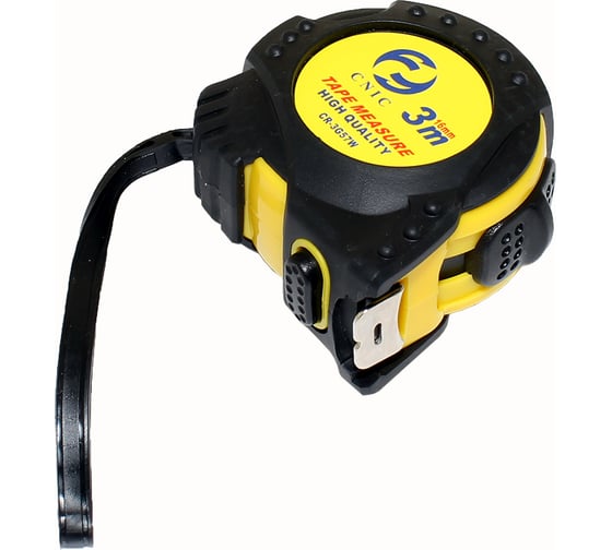 Рулетка CNIC CR-G57 3G57W 3 метра, 16 мм, с 2-мя фиксаторами, обрезиненная 74179