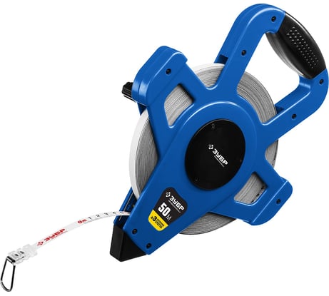 Геодезийная мерная лента Зубр ударопрочный открытый корпус, стальное полотно 34170-50