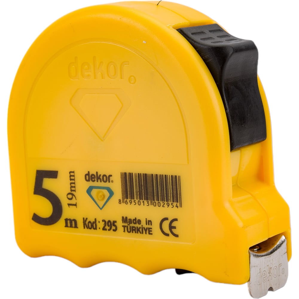 Рулетка DEKOR HASSAN 5мx19мм корпус из ударопрочного эргономичного ...