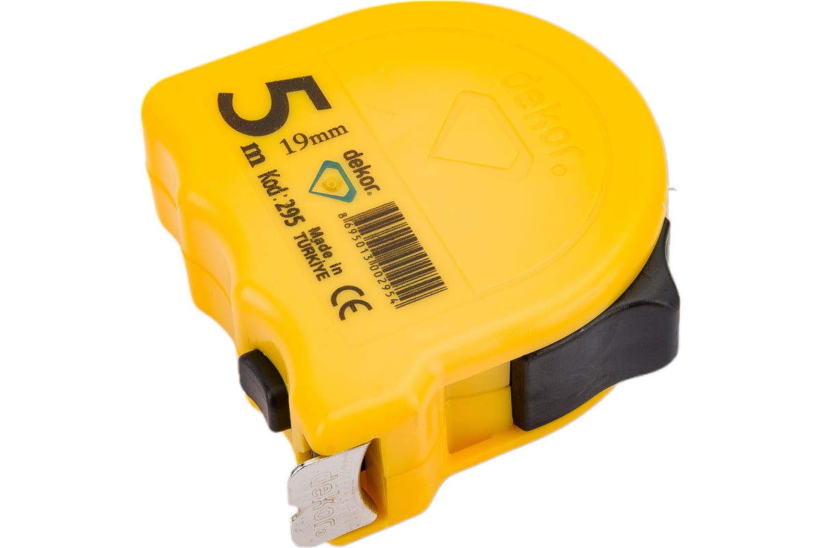 Рулетка DEKOR HASSAN 5мx19мм корпус из ударопрочного эргономичного ...