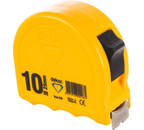 Рулетка DEKOR HASSAN 10мx25мм корпус из ударопрочного эргономичного пластик 298
