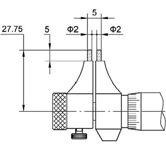 Микрометр-нутромер Kinex (K-MET) 5-30мм, 0.01мм DIN863 7095
