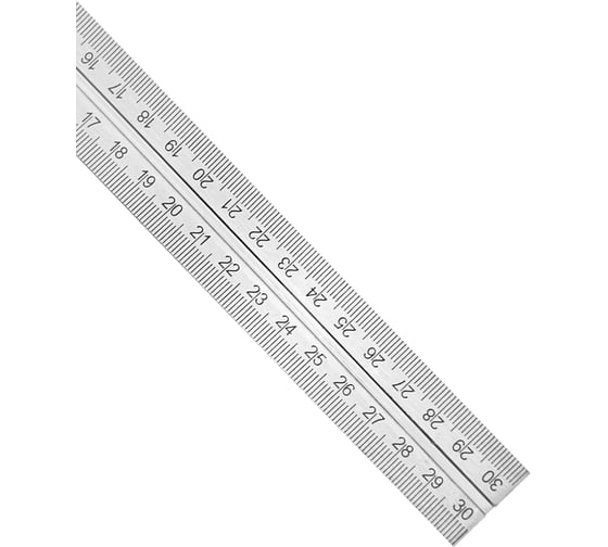 Линейка комбинированная vertextools PROFI для столярных работ 300мм, INOX+AL фрезерованный 3046-20
