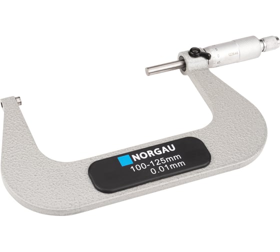 Микрометр NORGAU гладкий МК 100-125 мм/0,01 мм, тип NM-125 041001125