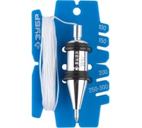 Отвес Зубр ЭКСПЕРТ строительный со шнуром и безопасным наконечником, 100 г 06347-10_z01