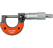 Микрометр HARDEN точность 0,01 мм, диапазон измерений 0-25 мм 580832